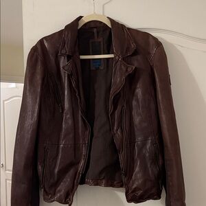 Men's Classic Brown Leather Jacket